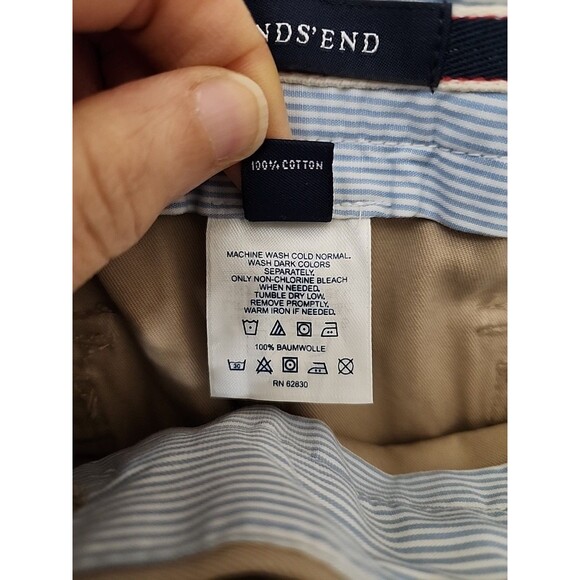 Lands End Bootcut Heritage Chino Pants Womens 6 Light Khaki 100% Cotton NEW - Picture 7 of 9